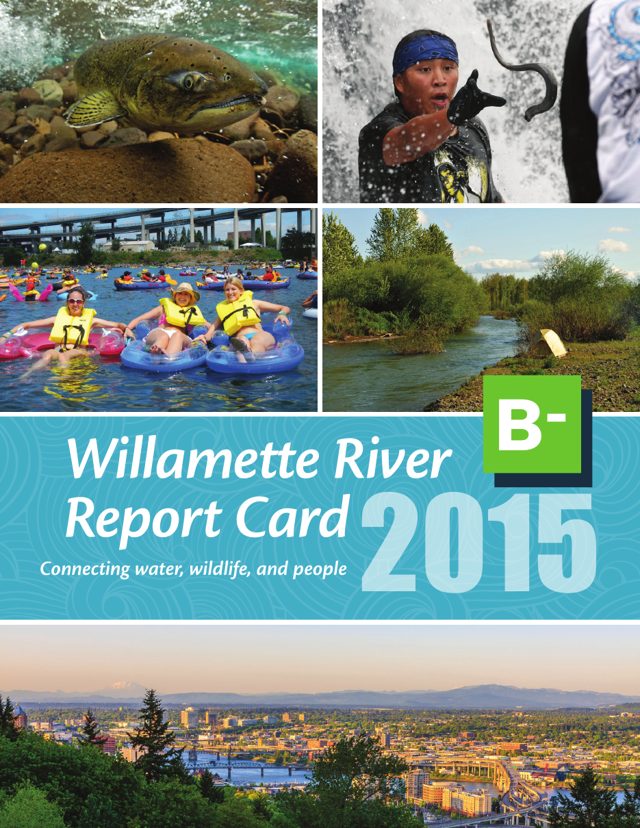 Cover of Willamette River Report Card 2015