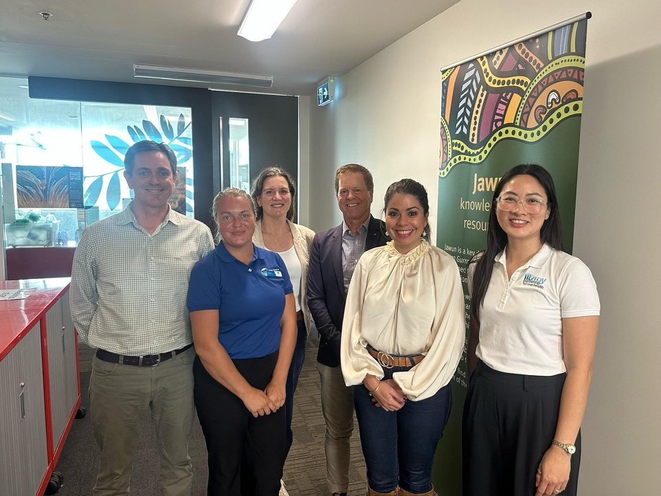 Simon Costanzo with partners from the Wet Tropics region